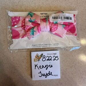 Little Sleepies Sweet Strawberry Bow Headband